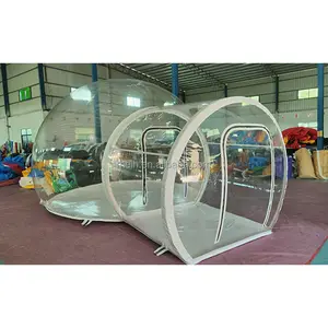 Novo design ao ar livre inflável glamping tenda bolha tenda transparente cúpula camping tenda clara para venda