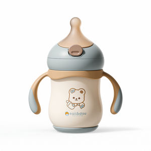 Vente Chaude <span class=keywords><strong>Biberon</strong></span> Nouveau-Né avec Paille Gobelet en Silicone Anti-Coliques <span class=keywords><strong>Tétine</strong></span> pour Bébé École Maternelle et Produits pour la Maman - Product Image 1