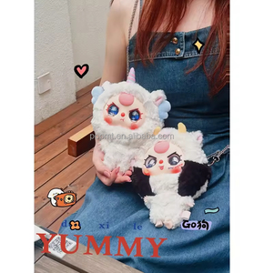 Spot Baby Zipper Bag Esmalte de felpa Juguete de cabeza grande de tres años Marioneta de mano Ornamento Colgante Cajas misteriosas para colección de juegos - Product Image 4