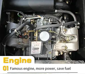 Band <span class=keywords><strong>Mini</strong></span> Graafmachines 0.8T 1.0T 1.6T 1.8T 2.0T 2.2T Goedkoopste Prijs Ce Beste <span class=keywords><strong>Rubber</strong></span> crawler Graafmachine Met Hydraulische Olie Radiator - Product Image 5