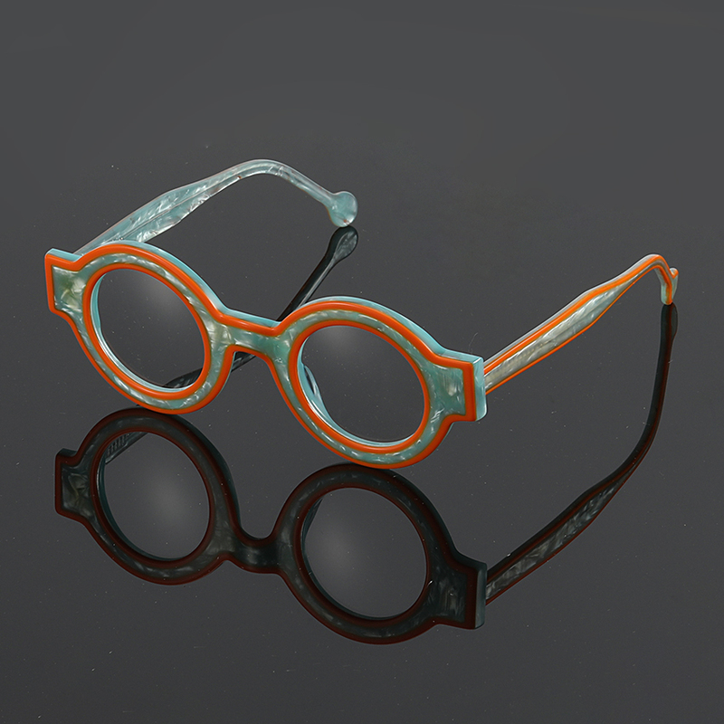 Aochi High Quality Round Spectacles Handmade