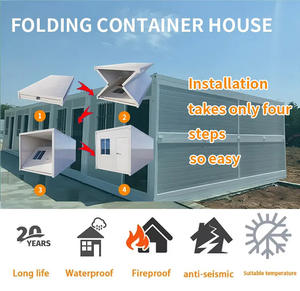 Maison mobile moderne 20 pieds préfabriquée petite maison pliante avec toilettes pour hôtels et centres commerciaux en panneau sandwich - Product Image 3