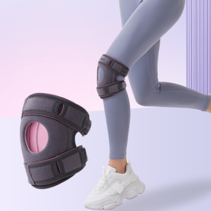 Genouillères de sport légères pour la randonnée, le basketball, la course à pied, la protection du ménisque, avec ceinture rotulienne en silicone - Product Image 2