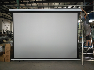 Pantalla de Proyección Electrónica de Fibra Blanca, Compatible con 4K 8K, 120 Pulgadas, con Control Remoto, Motorizada - Product Image 2