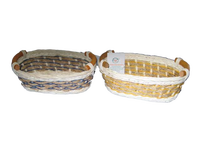 Viet Anh handgeweven ecologische rotan opbergmand voor fruit, vintage stijl, op maat gemaakte vorm, voor het serveren van vers fruit en desserts.
