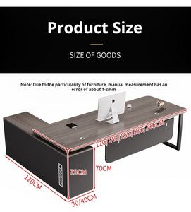 โต๊ะทำงานที่ทันสมัยพร้อมลิ้นชักและแฟ้มสำหรับใช้ในบ้านหรือในมืออาชีพ - Product Image 6