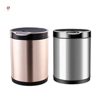 Poubelle automatique sans contact, batterie de corbeille à capteur multifonctionnel, avec lampe, vente en gros, livraison gratuite en chine