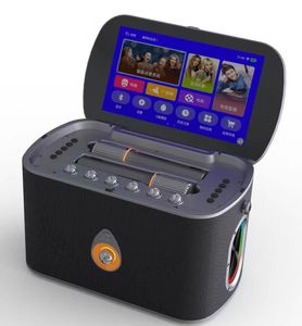 ลำโพงคาราโอเกะแบบพกพา หน้าจอสัมผัสคู่ ขนาด 5.25 นิ้ว 30 วัตต์ พร้อมวูฟเฟอร์ ทวีตเตอร์ 2 นิ้ว 4 เสียงแหลมสูงพิเศษ ระบบเสียง 2 ทาง ไฟ RGB พร้อมบลูทูธ - Product Image 1