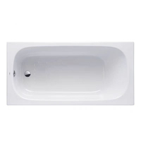 Baignoire rectangulaire en acrylique blanc avec drainage automatique intégré, nouvelle baignoire