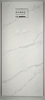 Dalle en pierre frittée Calacatta Alpine White 2700x1200x12mm aspect marbre pour table de salon, décoration murale et revêtement de sol, 3 unités continues