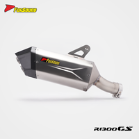 Système d'échappement de moto en fibre de carbone 3D à prix de gros Forsound Factory pour R1300GS, R1200GS, R1250GS