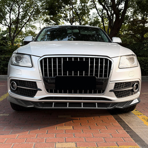 Amp Z Front Bumper <b>Lip</b> <b>Splitter</b> Carbon Fiber Texture Matte Finish For Audi Q5 8R 2013 2016 SQ5 Sline - Product Image 2