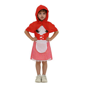 Source Factory Kids Storybook Dress Costume Classic Hooded Cape Design Child Party <strong>Outfit</strong> Style Red Riding Costume - Product Image 1