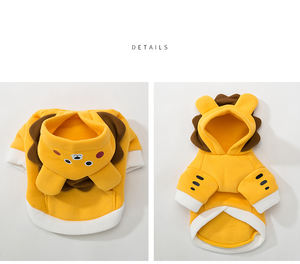 Sudadera con capucha <span class=keywords><strong>de</strong></span> poliéster para perro, diseño <span class=keywords><strong>de</strong></span> León, venta al por mayor, fabricante - Product Image 3