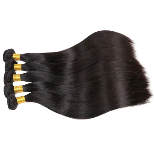 Hair Bundles 100% Human Hair Weft Extensions Blonde Color 100g Sew In Silky Straight Remy Skin Double Weft