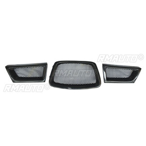 ตะแกรงหน้ารถยนต์คาร์บอนไฟเบอร์สีดำ 3 ชิ้น สำหรับ Subaru Impreza WRX STi รุ่นที่ 9 ปี 2006-2007 28012 - Product Image 2