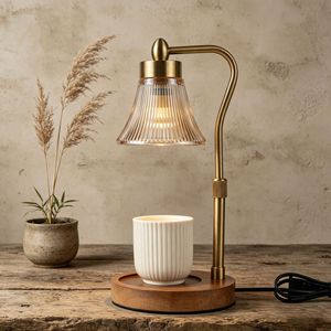 LANJO En gros Lampe chauffe-bougie électrique en verre pour cire fondante et brûleur d'aromathérapie - Product Image 4