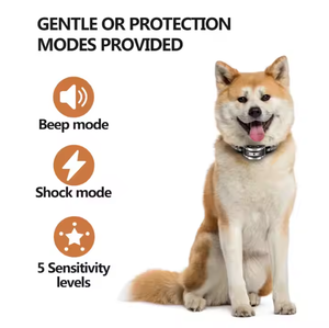 Collar Antiladridos Inteligente para Perros Pequeños y Medianos, Automático, Recargable, 5 Sensibilidad Ajustable, Control de Sonido de Choque de Ladridos de Plástico - Product Image 3