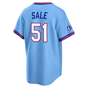 26 Nuevas Camisetas de Béisbol Americanas Cosidas en Azul Polvo, 13 Ronald Acuña Jr., 1 Ozzie Albies, 28 Matt Olson, 27 Riley, 23 <span class=keywords><strong>Harris</strong></span> II - Product Image 3