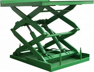200kg 500kg 900kg Customized Sizes Fixed Type Cargo Lift Hydraulic Electric Stationary Scissor Lift Platform With Controller