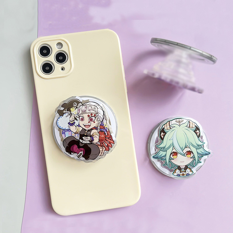Custom Acrylic Phone Holder Cute Anime Magnet Sublimation Magsafe Phone Grip Plastic Crafts
