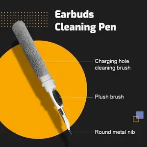 Populaire Nieuwe Intrekbare Hoofdtelefoon Cleaning Pen Toetsenbord Stof Borstel Oordopjes Cleaner 3 In 1 Oordopjes Cleaner Oortelefoon Cleaning Pen