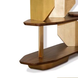 Estanterías <span class=keywords><strong>de</strong></span> Alta Gama, Librería <span class=keywords><strong>de</strong></span> Madera Maciza Lacada <span class=keywords><strong>de</strong></span> Estilo Lujoso, Estante <span class=keywords><strong>de</strong></span> Pie para <span class=keywords><strong>Sala</strong></span> <span class=keywords><strong>de</strong></span> <span class=keywords><strong>Estudio</strong></span> Neoclásica - Product Image 4