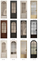 Porte intérieure/extérieure manuelle en aluminium, gain de place, sur mesure, simple, en verre trempé dépoli, résistante à l'humidité, pour hôtel et toilettes