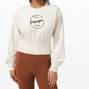 Sweat à capuche personnalisé pour femmes Sweat-shirts à capuche décontractés pour femmes Pull-over Crop Top Oversize Sweats à capuche pour femmes en vrac - Product Image 1