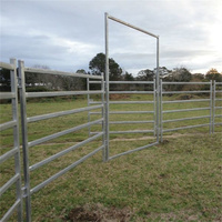 1.8m H X 2.1m L 6 Rail ovale 30x60mm Panneau de cour rond pour chevaux/stylo pour chevaux
