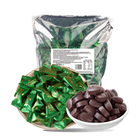 Bonbons à croquer aux grains de café, bonbons durs énergisants au café, confiserie en vrac emballée individuellement pour la vente en gros