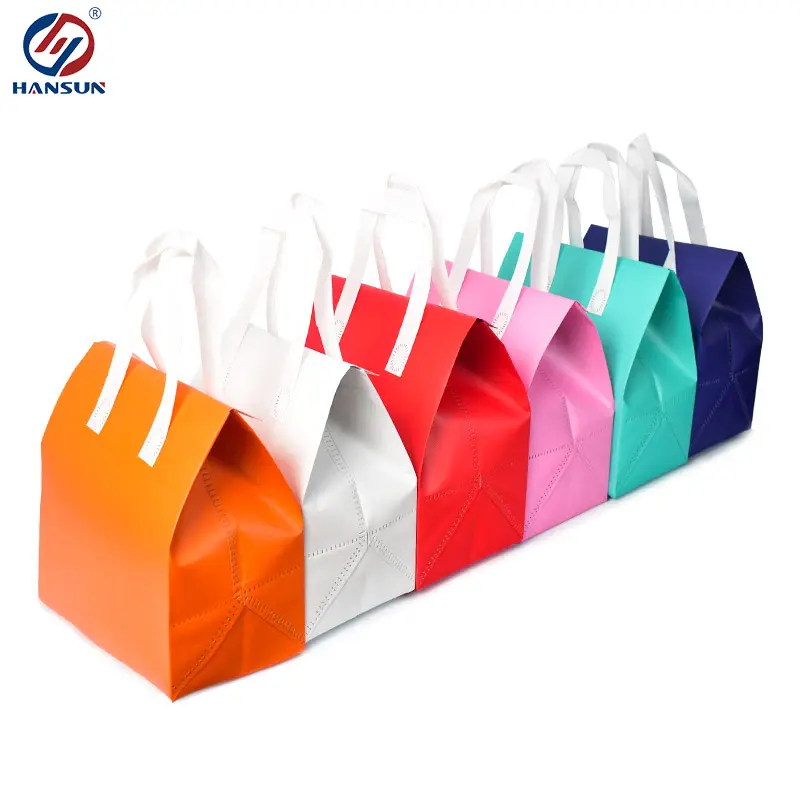 HANSUN Wholesale Non Woven Aluminum Foil Reusable Insulated Lunch Laminated Cooler Bags for Delivery