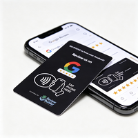 Tarjeta NFC Personalizada para Reseñas de Google, Acceso Rápido a la URL, 13.56MHz, Etiqueta Inteligente RFID de PVC con Código QR para Seguimiento en Redes Sociales y Comentarios