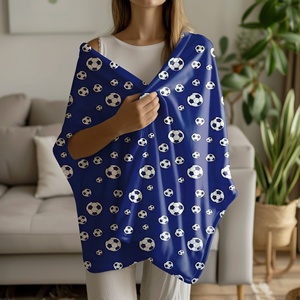 Football Series Printed 100% Polyester Soft Flannel High Grade Sofa <strong>Throw</strong> Blanket for Home Decor All-Season Use - Product Image 2