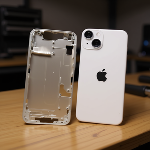 Carcasa Intermedia con Tapa Trasera para iPhone 14 Blanca - Product Image 3