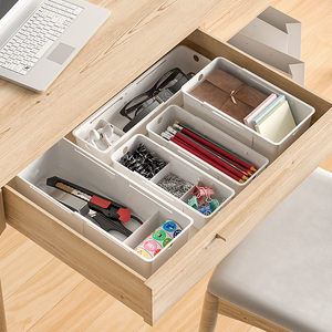 Hot bán chức năng có thể thu vào ngăn kéo hộp lưu trữ nhựa ngăn kéo tổ chức Hộp nhà bếp và văn phòng công cụ lưu trữ Divider - Product Image 2