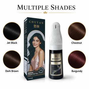 Tinte Herbal Instantáneo Negro Azabache para Cubrir Canas con Aplicador en Crema OEM - Product Image 5