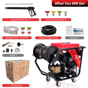 Nettoyeur de canalisations Kuhong, usine chinoise, 2600 psi, 3200 psi, pour le nettoyage des drains, machine de nettoyage de canalisations - Product Image 6