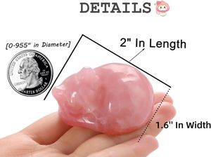 ขายส่งรูปปั้นแมวแกะสลักจากโรสควอตซ์ขนาด <span class=keywords><strong>2</strong></span> นิ้ว ขัดเงา น่ารัก ของขวัญบำบัดรักษาสำหรับผู้หญิง ตกแต่งสำนักงานและบ้าน ของตกแต่งโต๊ะทำงาน - Product Image 4