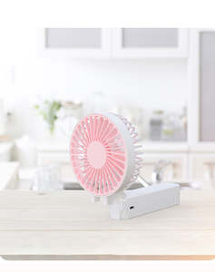 Ventilateur de poche pliable portable, mini ventilateur de bureau rechargeable par USB, logo personnalisable - Product Image 5