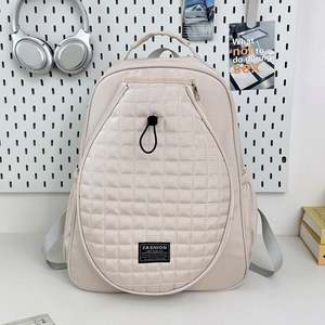 Sac de sport portable en nylon imperméable grande capacité pour femmes, avec double bandoulière, compartiment pour raquettes et compartiment pour chaussures - Product Image 6