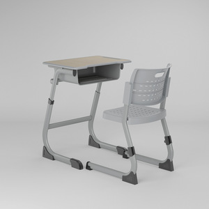 Ensemble de chaise de bureau d'étude réglable en métal moderne pour les élèves du collège, du <span class=keywords><strong>lycée</strong></span>, de l'école primaire, formation à domicile, tutorat <span class=keywords><strong>scolaire</strong></span> - Product Image 4