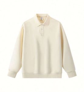 H5492 Nouveautés Vente en gros Sweat-shirts personnalisés en coton mélangé 350 grammes Col polo Sweat-shirts unisexes - Product Image 5