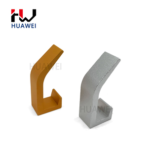 HUAWEI derrière la porte vêtements mur sans poinçon <span class=keywords><strong>manteau</strong></span> unique en alliage d'aluminium cuisine salle de bain armoire crochet fermoir cintre - Product Image 4