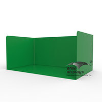 Studio photo personnalisé en forme de U avec écran vert pour vidéo et support de fond chromakey