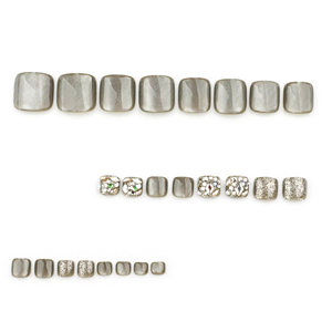 Vente en gros 24 pièces ongles de luxe en acrylique ABS faits à la main et à moitié faits à la main - Product Image 3