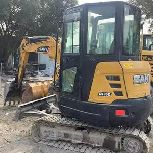 Mini-excavatrice sur chenilles Isuzu d'occasion SY35C à vendre, composants principaux inclus, moteur inclus - Product Image 3