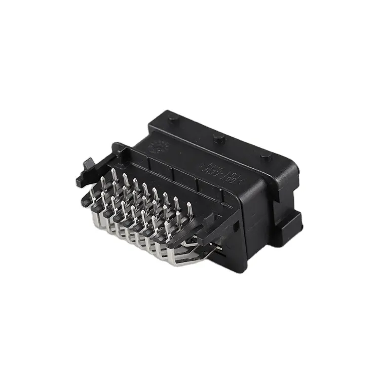 24Pin Signal+5 Power Solder Female and Male Right Angle Blade Connector
