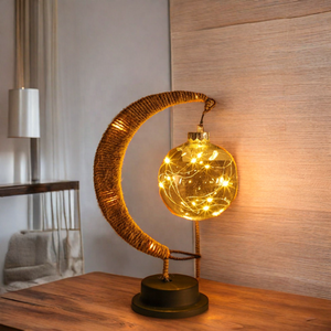 Upgraded Christmas <strong>Moon</strong> Lamp LED <strong>Ball</strong> Wishing Small Table Lamp Bedroom Decoration Lamp for Gift Holiday Atmosphere Decoration - Product Image 4