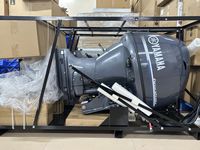 Mesin Kapal Luar Papan 4 Tak 60HP Bensin untuk Yamaha F60H Kompatibel, Tiller Poros Panjang untuk Kapal Nelayan